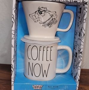 New Rae Dunn Looney Tunes Taz Coffee‎ Drip and Mug Set